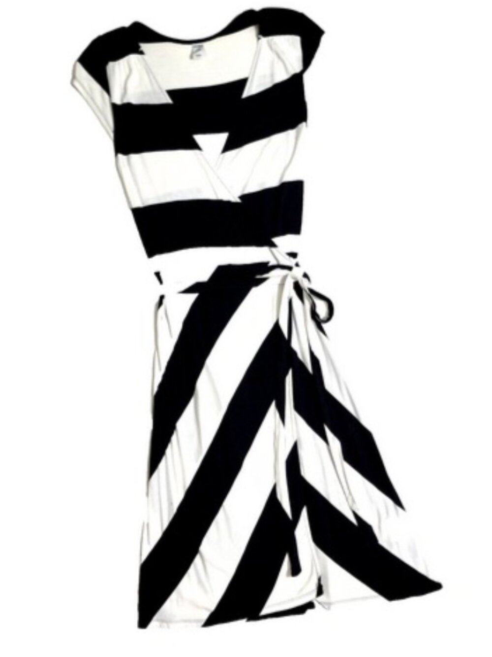 NWOT Old Navy Womens Black & White Wrap Dress Size XS